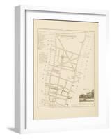 Plan de Paris, arrondissements en 1834: IIIème arrondissement Quartier du Faubourg Poissonnière-Aristide-Michel Perrot-Framed Giclee Print