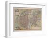 Plan de Paris aux trois personnages, dit de Braun, vers 1530-null-Framed Giclee Print