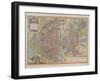 Plan de Paris aux trois personnages, dit de Braun, vers 1530-null-Framed Giclee Print