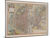 Plan de Paris aux trois personnages, dit de Braun, vers 1530-null-Mounted Giclee Print