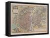 Plan de Paris aux trois personnages, dit de Braun, vers 1530-null-Framed Stretched Canvas