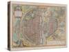 Plan de Paris aux trois personnages, dit de Braun, vers 1530-null-Stretched Canvas