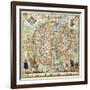 Plan de Paris en 1576 - Cy est le vray pourtraict..-Rossingol-Framed Giclee Print