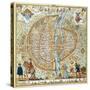 Plan de Paris en 1576 - Cy est le vray pourtraict..-Rossingol-Stretched Canvas