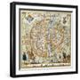 Plan de Paris en 1576 - Cy est le vray pourtraict..-Rossingol-Framed Giclee Print