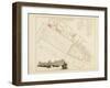 Plan de Paris par arrondissements en 1834 : Ier arrondissement Quartier des Tuileries-Aristide-Michel Perrot-Framed Giclee Print