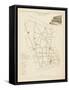 Plan de Paris par arrondissements en 1834 : IIème arrondissement Quartier de la Chaussée d'Antin-Aristide-Michel Perrot-Framed Stretched Canvas