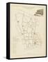 Plan de Paris par arrondissements en 1834 : IIème arrondissement Quartier de la Chaussée d'Antin-Aristide-Michel Perrot-Framed Stretched Canvas