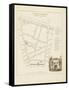 Plan de Paris par arrondissements en 1834 : IIème arrondissement Quartier Montmartre-Aristide-Michel Perrot-Framed Stretched Canvas