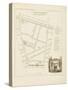 Plan de Paris par arrondissements en 1834 : IIème arrondissement Quartier Montmartre-Aristide-Michel Perrot-Stretched Canvas