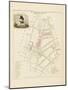 Plan de Paris par arrondissements en 1834 : IIIème arrondissement Quartier du Mail-Aristide-Michel Perrot-Mounted Giclee Print