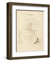 Plan de Paris par arrondissements en 1834 : IVème arrondissement Quartier des marchés-Aristide-Michel Perrot-Framed Giclee Print