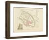 Plan de Paris par arrondissements en 1834 : IXème arrondissement Quartier de la Cité-Aristide-Michel Perrot-Framed Giclee Print