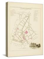 Plan de Paris par arrondissements en 1834 : Vème arrondissement Quartier de la Porte Saint-Martin-Aristide-Michel Perrot-Stretched Canvas
