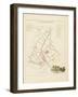 Plan de Paris par arrondissements en 1834 : Vème arrondissement Quartier de la Porte Saint-Martin-Aristide-Michel Perrot-Framed Giclee Print