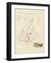 Plan de Paris par arrondissements en 1834 : Vème arrondissement Quartier de la Porte Saint-Martin-Aristide-Michel Perrot-Framed Giclee Print