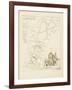 Plan de Paris par arrondissements en 1834 : Vème arrondissement Quartier du Faubourg Saint-Denis-Aristide-Michel Perrot-Framed Giclee Print