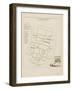 Plan de Paris par arrondissements en 1834 : Vème arrondissement Quartier Montorgueil-Aristide-Michel Perrot-Framed Giclee Print