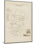 Plan de Paris par arrondissements en 1834 : Vème arrondissement Quartier Montorgueil-Aristide-Michel Perrot-Mounted Giclee Print