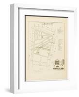 Plan de Paris par arrondissements en 1834 : Vème arrondissment Quartier de Bonne Nouvelle-Aristide-Michel Perrot-Framed Giclee Print