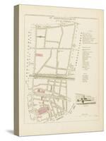 Plan de Paris par arrondissements en 1834 : VIème arrondissement Quartier du Temple-Aristide-Michel Perrot-Stretched Canvas