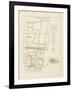 Plan de Paris par arrondissements en 1834 : VIème arrondissement Quartier du Temple-Aristide-Michel Perrot-Framed Giclee Print