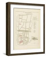 Plan de Paris par arrondissements en 1834 : VIème arrondissement Quartier du Temple-Aristide-Michel Perrot-Framed Giclee Print