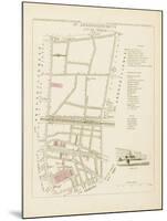 Plan de Paris par arrondissements en 1834 : VIème arrondissement Quartier du Temple-Aristide-Michel Perrot-Mounted Giclee Print