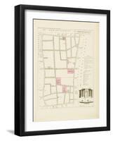 Plan de Paris par arrondissements en 1834 : VIIème arrondissement Quartier du Mont de Piété-Aristide-Michel Perrot-Framed Giclee Print