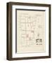 Plan de Paris par arrondissements en 1834 : VIIème arrondissement Quartier du Mont de Piété-Aristide-Michel Perrot-Framed Giclee Print