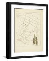 Plan de Paris par arrondissements en 1834 : VIIème arrondissement Quartier Sainte-Avoye-Aristide-Michel Perrot-Framed Giclee Print