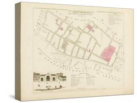 Plan de Paris par arrondissements en 1834 : VIIème arrondissment Quartier du Marché Saint-Jean-Aristide-Michel Perrot-Stretched Canvas