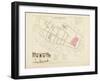 Plan de Paris par arrondissements en 1834 : VIIème arrondissment Quartier du Marché Saint-Jean-Aristide-Michel Perrot-Framed Giclee Print