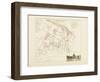 Plan de Paris par arrondissements en 1834 : Xème arrondissement Quartier de la monnaie-Aristide-Michel Perrot-Framed Giclee Print