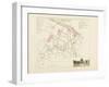 Plan de Paris par arrondissements en 1834 : Xème arrondissement Quartier de la monnaie-Aristide-Michel Perrot-Framed Giclee Print