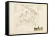 Plan de Paris par arrondissements en 1834 : Xème arrondissement Quartier de la monnaie-Aristide-Michel Perrot-Framed Stretched Canvas