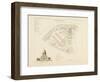 Plan de Paris par arrondissements en 1834 : Xème arrondissement Quartier des Invalides-Aristide-Michel Perrot-Framed Giclee Print