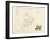 Plan de Paris par arrondissements en 1834 : Xème arrondissement Quartier Saint-Thomas d'Aqui-Aristide-Michel Perrot-Framed Giclee Print