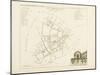 Plan de Paris par arrondissements en 1834 : Xème arrondissement Quartier Saint-Thomas d'Aqui-Aristide-Michel Perrot-Mounted Giclee Print