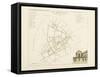 Plan de Paris par arrondissements en 1834 : Xème arrondissement Quartier Saint-Thomas d'Aqui-Aristide-Michel Perrot-Framed Stretched Canvas