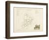 Plan de Paris par arrondissements en 1834 : Xème arrondissement Quartier Saint-Thomas d'Aqui-Aristide-Michel Perrot-Framed Giclee Print
