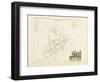 Plan de Paris par arrondissements en 1834 : Xème arrondissement Quartier Saint-Thomas d'Aqui-Aristide-Michel Perrot-Framed Giclee Print