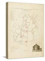 Plan de Paris par arrondissements en 1834 : XIIème arrondissement Quartier de l'Observatoire-Aristide-Michel Perrot-Stretched Canvas