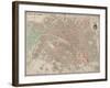 Plan de Paris vers 1883-Victor-Adolphe Malte-Brun-Framed Giclee Print
