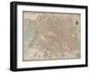 Plan de Paris vers 1883-Victor-Adolphe Malte-Brun-Framed Giclee Print