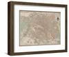 Plan de Paris vers 1883-Victor-Adolphe Malte-Brun-Framed Premium Giclee Print