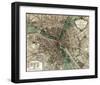 Plan de Paris-null-Framed Art Print