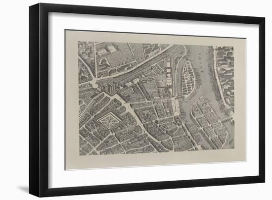 Plan de Turgot, détail: la Bastille-Turgot-Framed Giclee Print