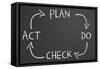 Plan Do Check Act Cycle-IJdema-Framed Stretched Canvas