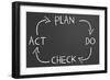 Plan Do Check Act Cycle-IJdema-Framed Art Print